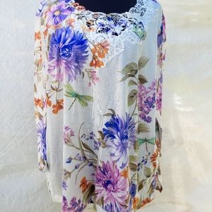 Alfred Dunner Floral Tee
